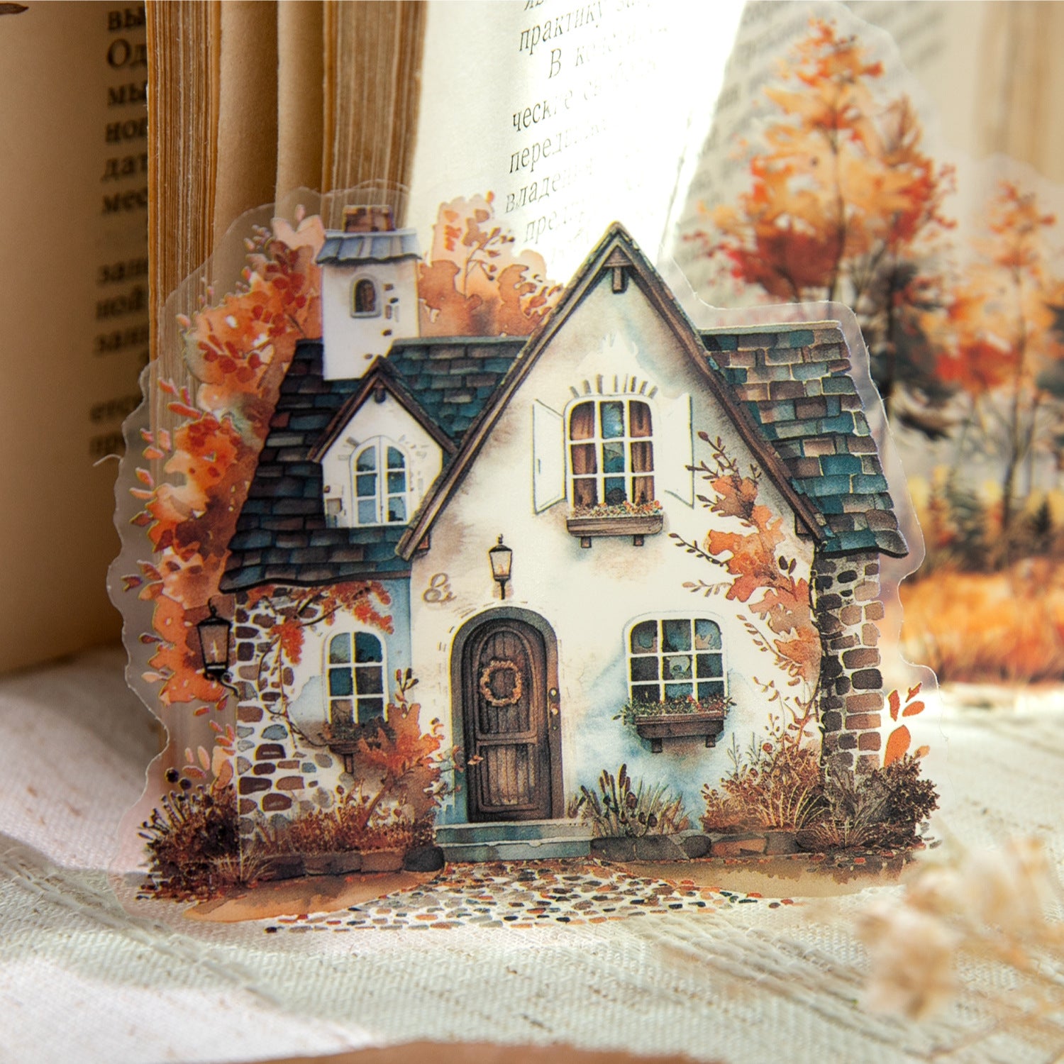 30 Pcs Autumn Themed PET Stickers XGQTDS