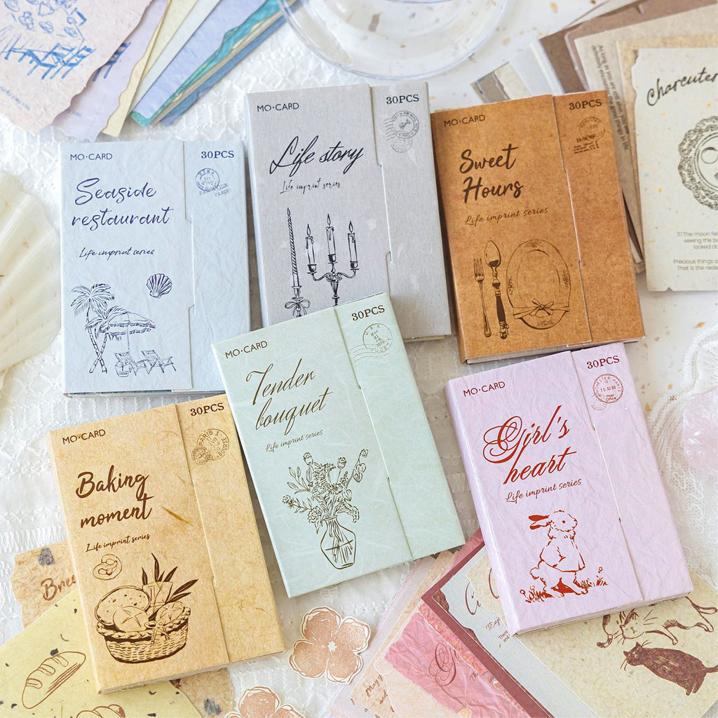 30 Pcs Creative Vintage Stickers SHYJ