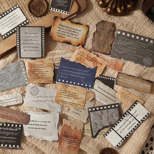 20 Pcs Vintage Letter Stickers HYXJ