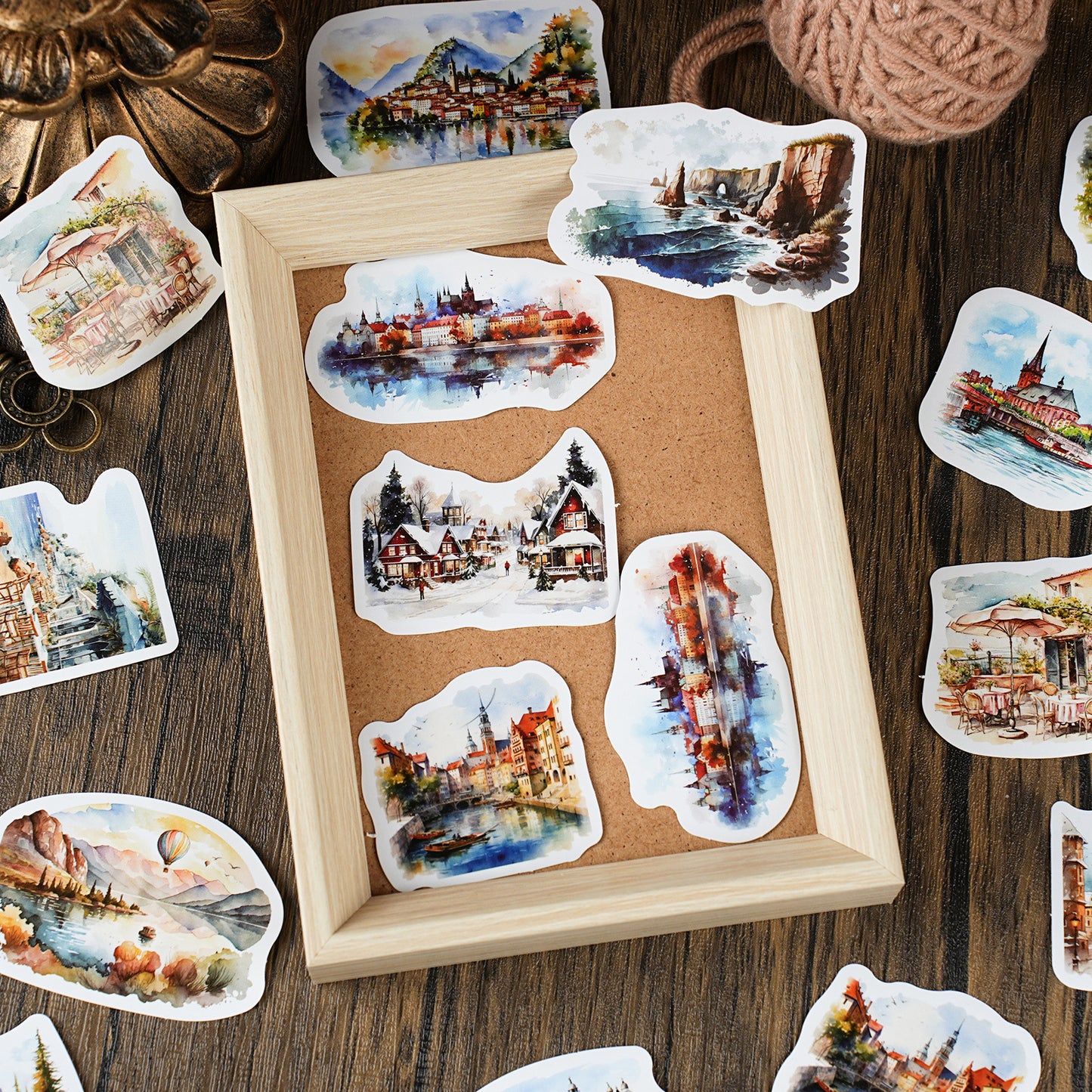 30 Pcs Famous Architecture Boxed Stickers SJNMD