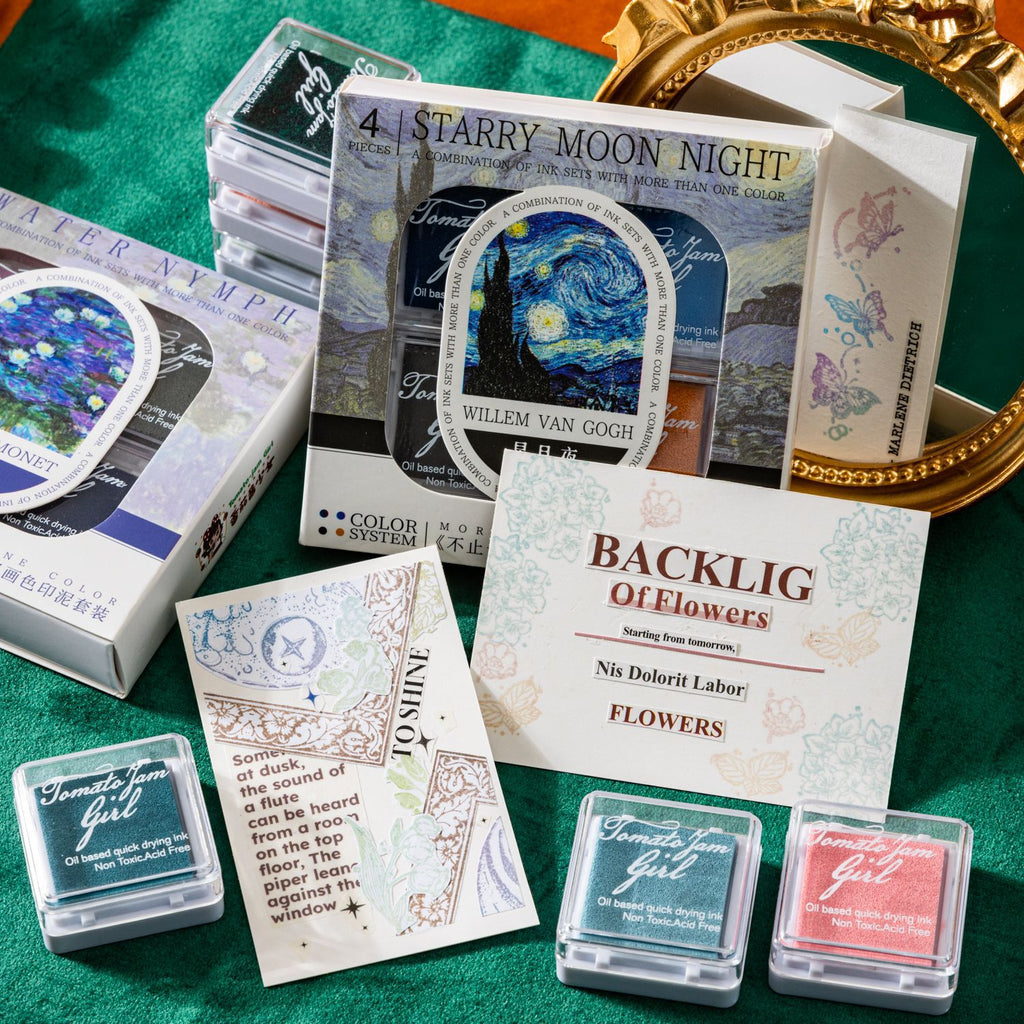 4 Pcs Ink Pad Set BZYZSC