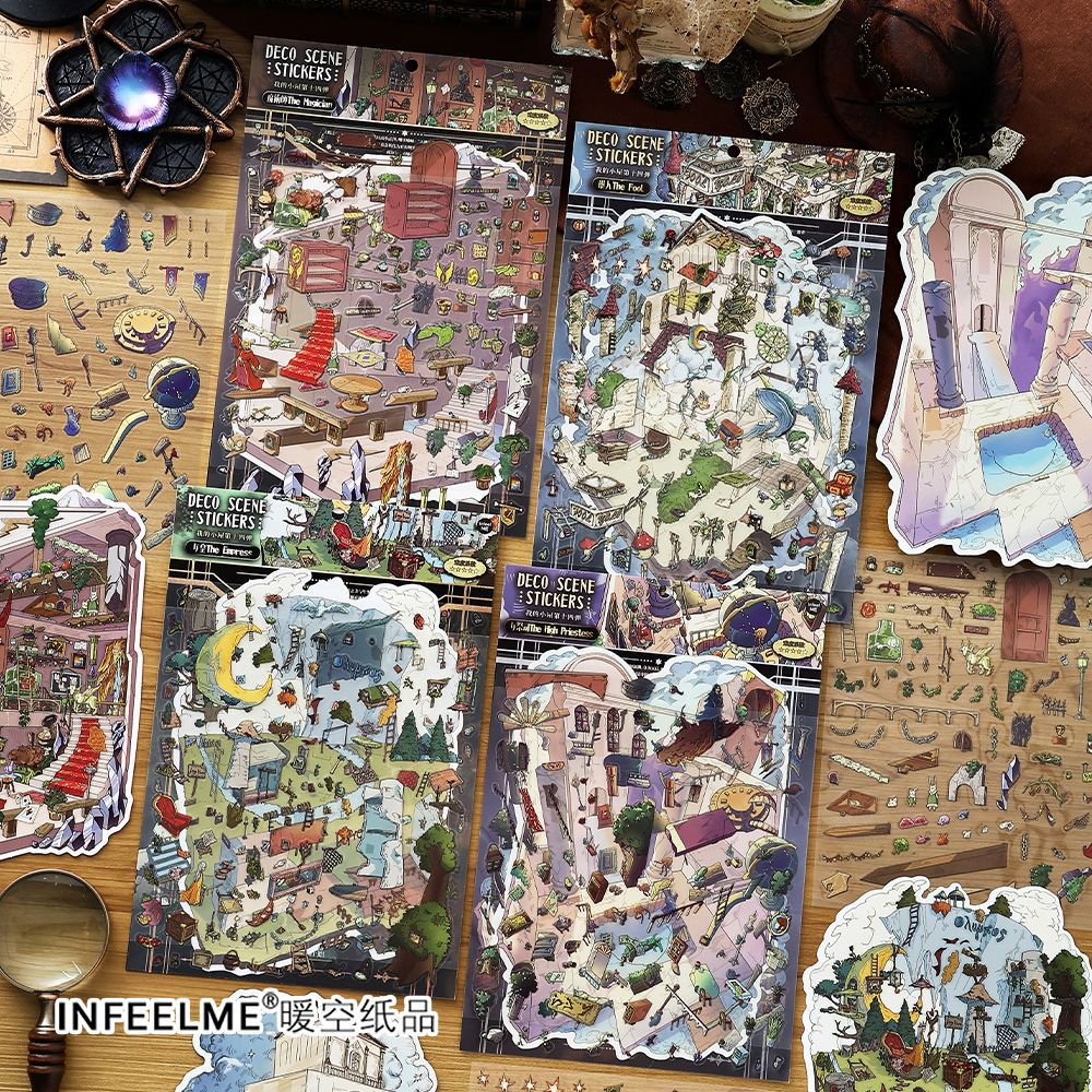 3D Magic House Sence DIY Stickers Kit WDXW14