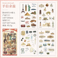4 Pcs Everyday Journal PET Stickers - World Travel