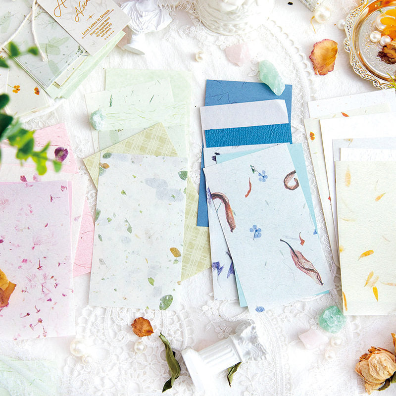 30 Pcs Basic Floral Journal Paper SGNL