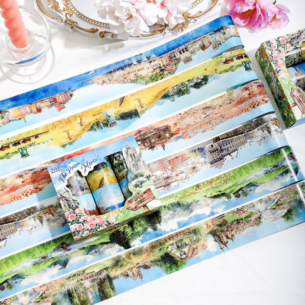 6 Rolls Landscape PET Tapes Set FSWHT