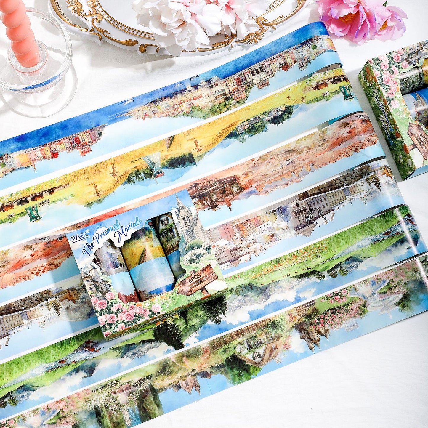 6 Rolls Landscape PET Tapes Set FSWHT