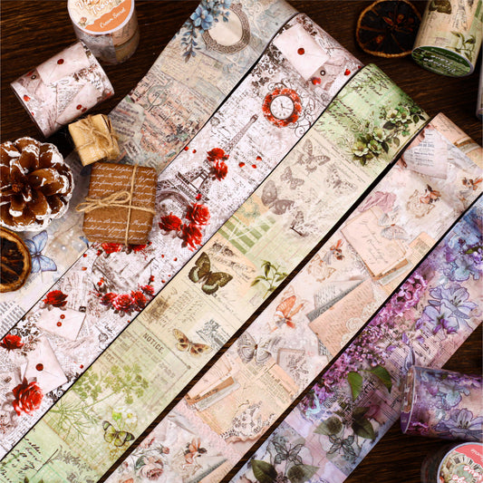 1 Roll Vintage Floral Washi Tape FGMC