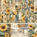 6 inch Sunflower Scrapbook Paper Pad SKP344