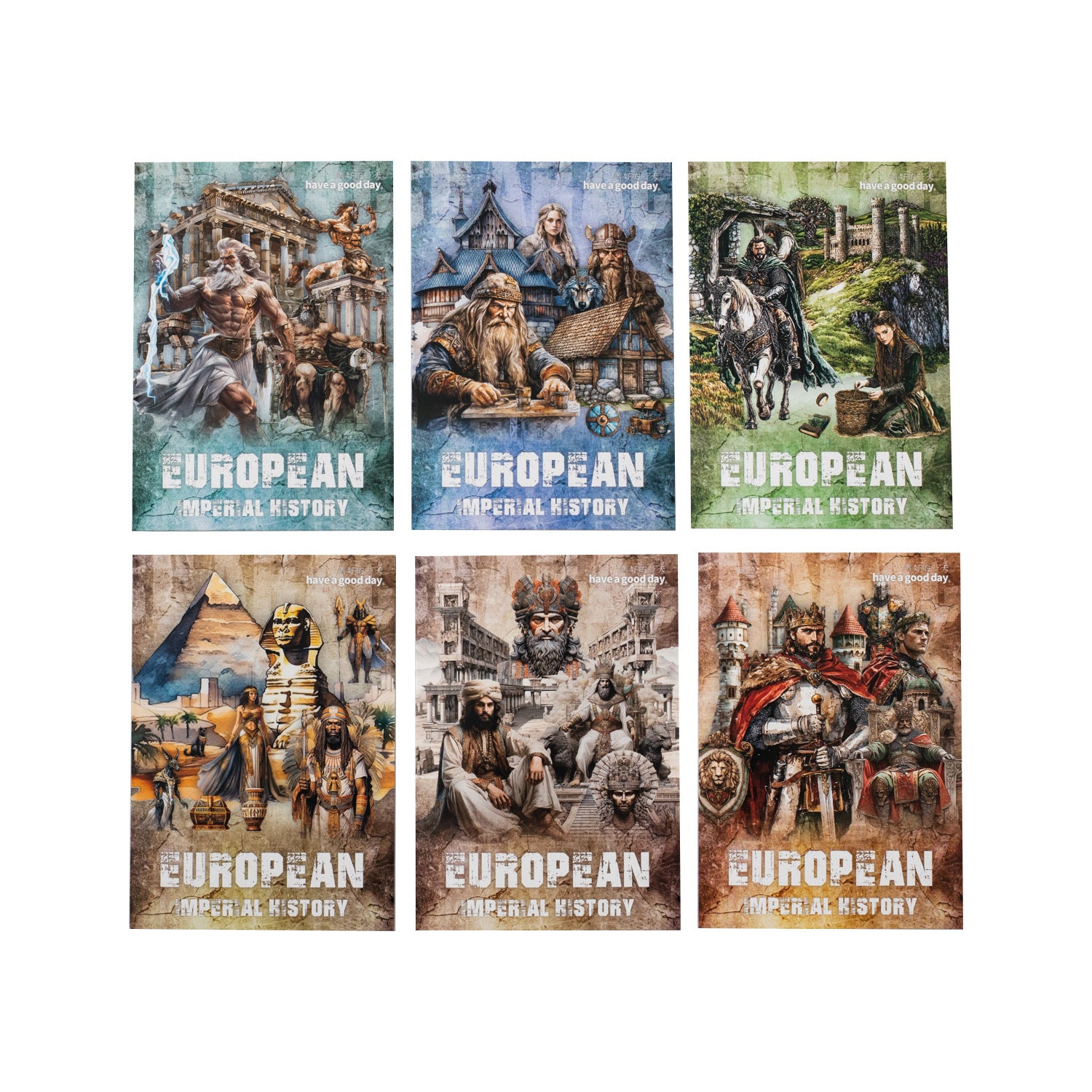 15 Pcs Retro Cardstock Stickers OZHS