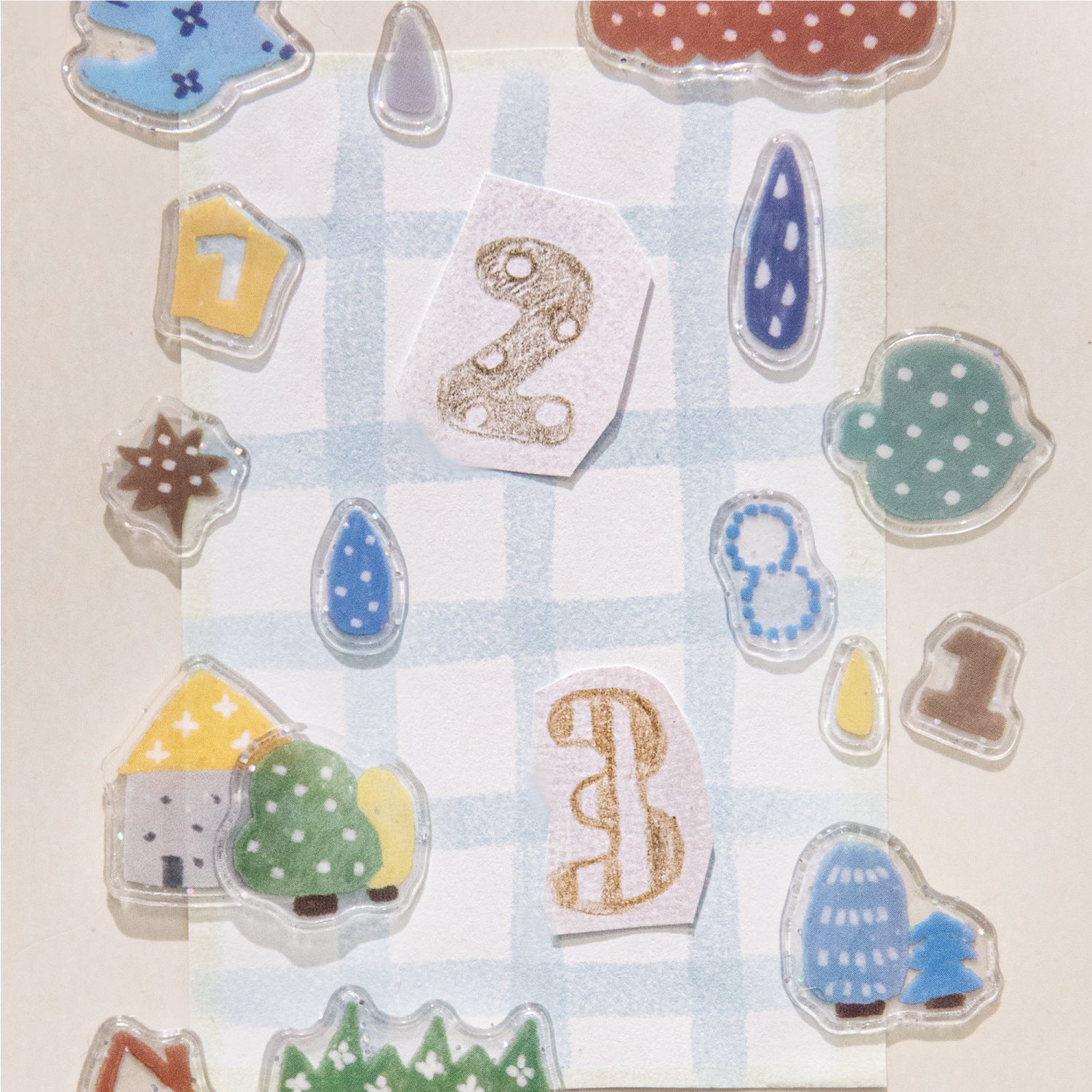 1 Sheet Cute Items Planner Stickers NNXW