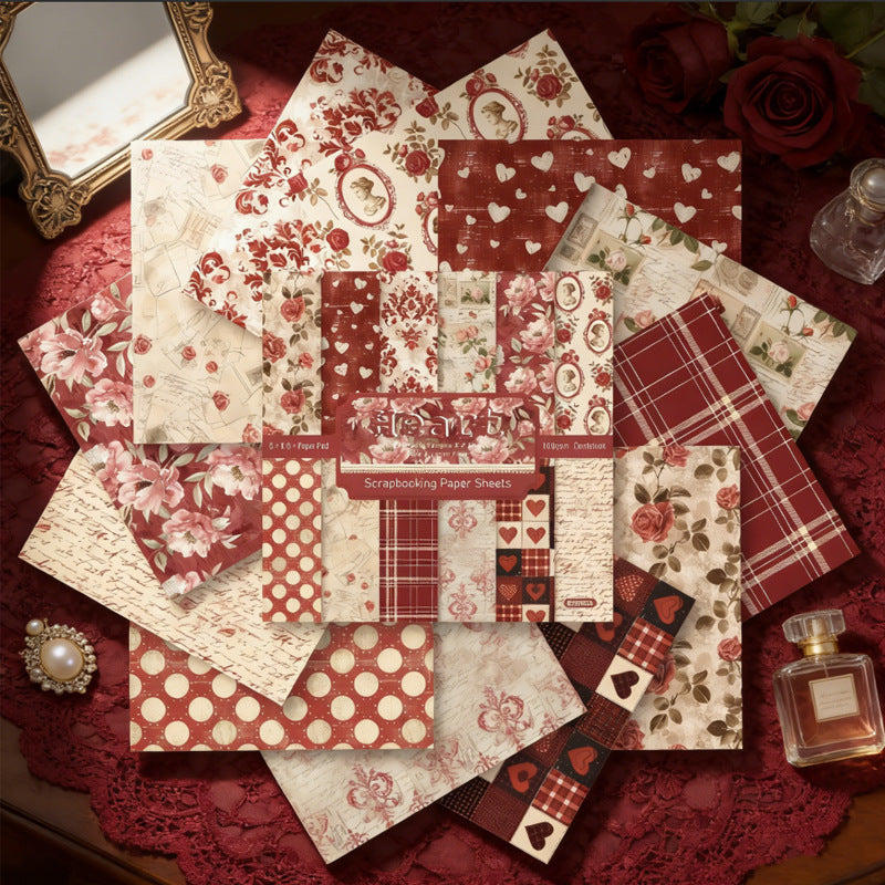 6 inch Heart Scrapbook Paper Pad SKP502