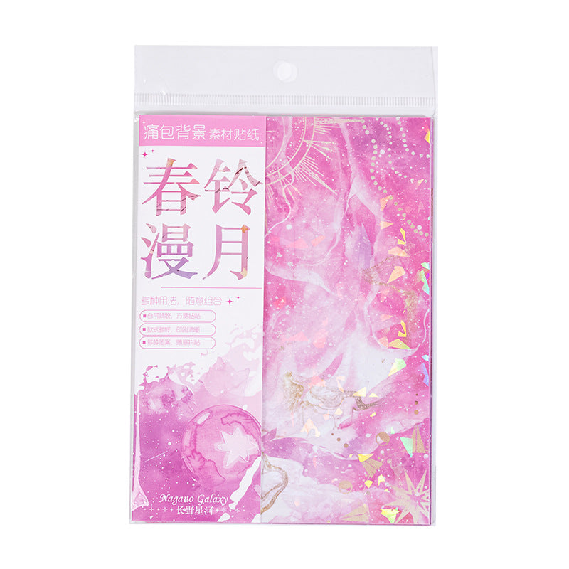 14 Pcs Colored Washi and PET Stickers CYXH