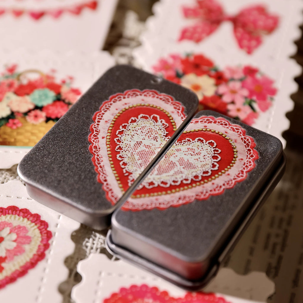 2 Sheets Waterproof Rub on Stickers - Couples Love