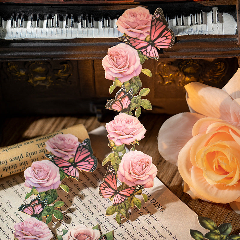 10 Pcs Flower Butterfly Cardstock Paper HJHD