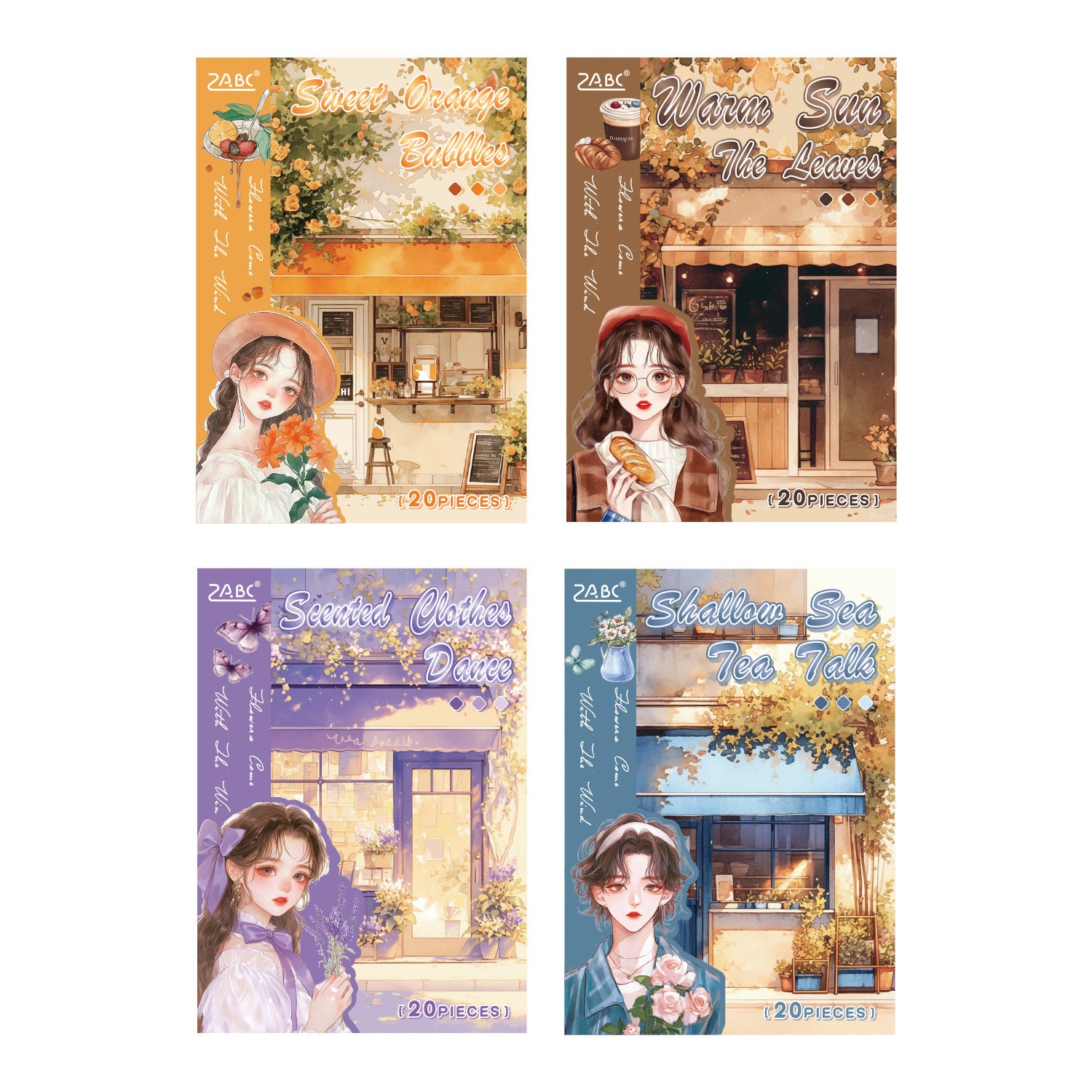 20 Sheets Lifestyle Girl Stickers Book HXFL