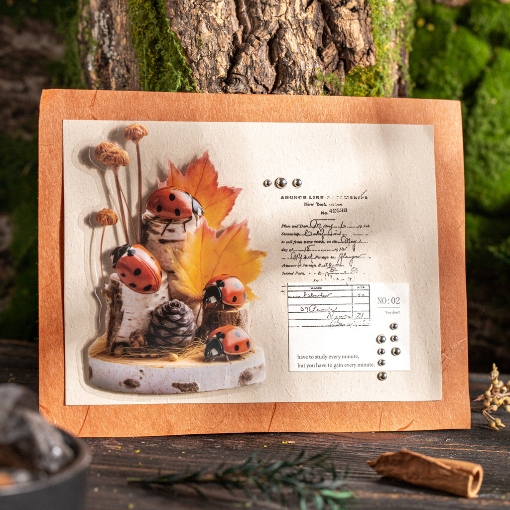 10 Pcs Insect Themed PET Stickers KCST