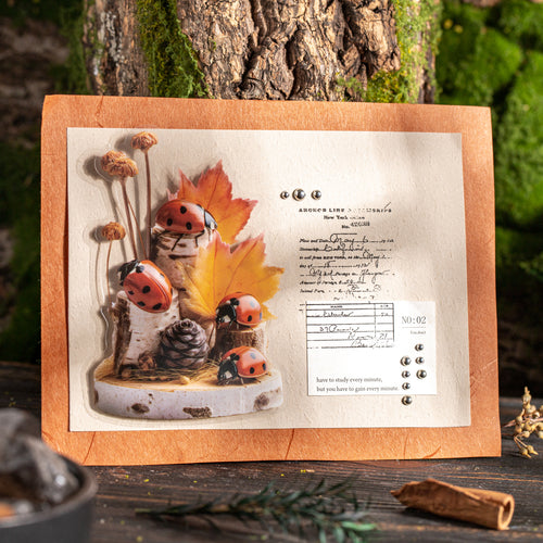 10 Pcs Insect Themed PET Stickers KCST