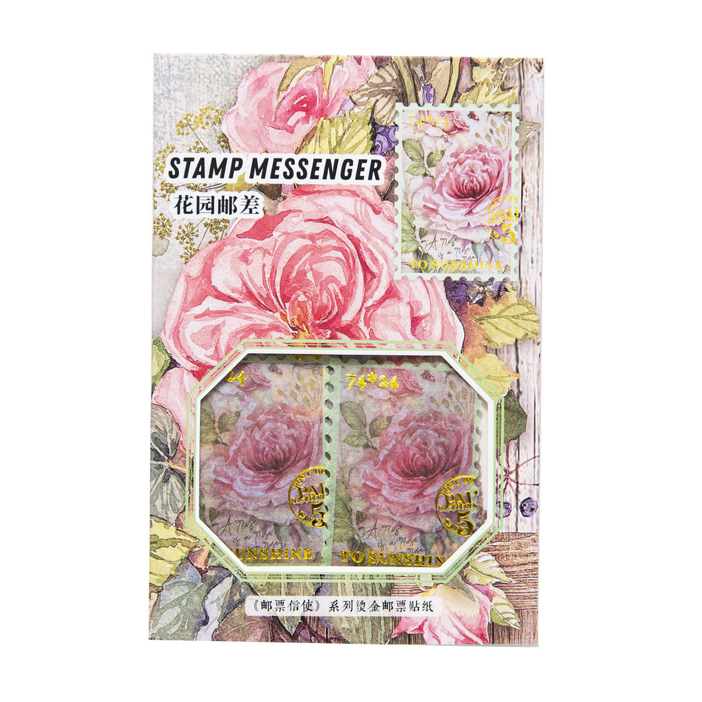 40 Pcs Postage Stamp Stickers YPXS