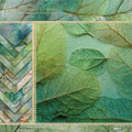 6 inch Green Leaf Texture Scrapbook Paper Pad SKP577