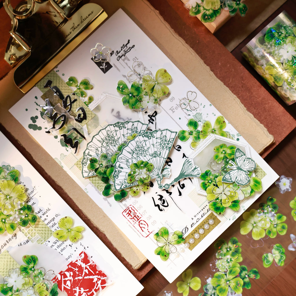 Floral Decorative Tape Rolls- Summer Forest Isle