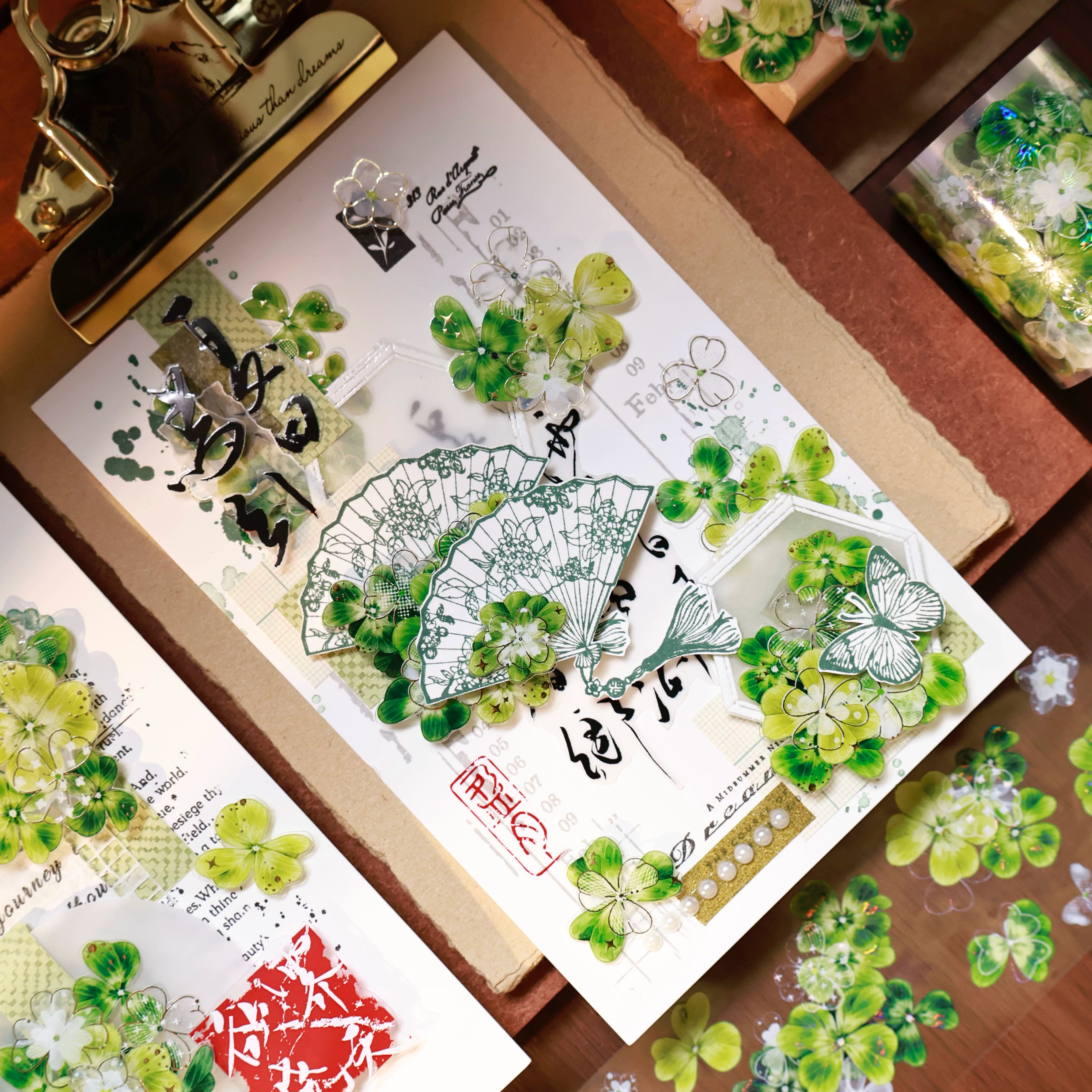 Floral Decorative Tape Rolls- Summer Forest Isle