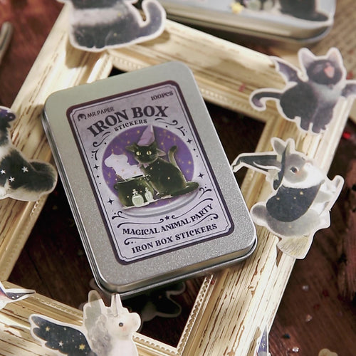 100 Pcs Magic Animal Stickers DWPD