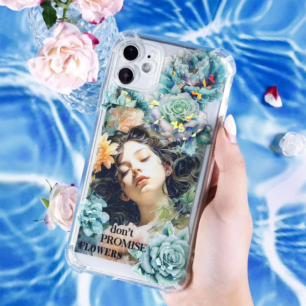 15 Pcs Holographic Girl PET Stickers YHHM