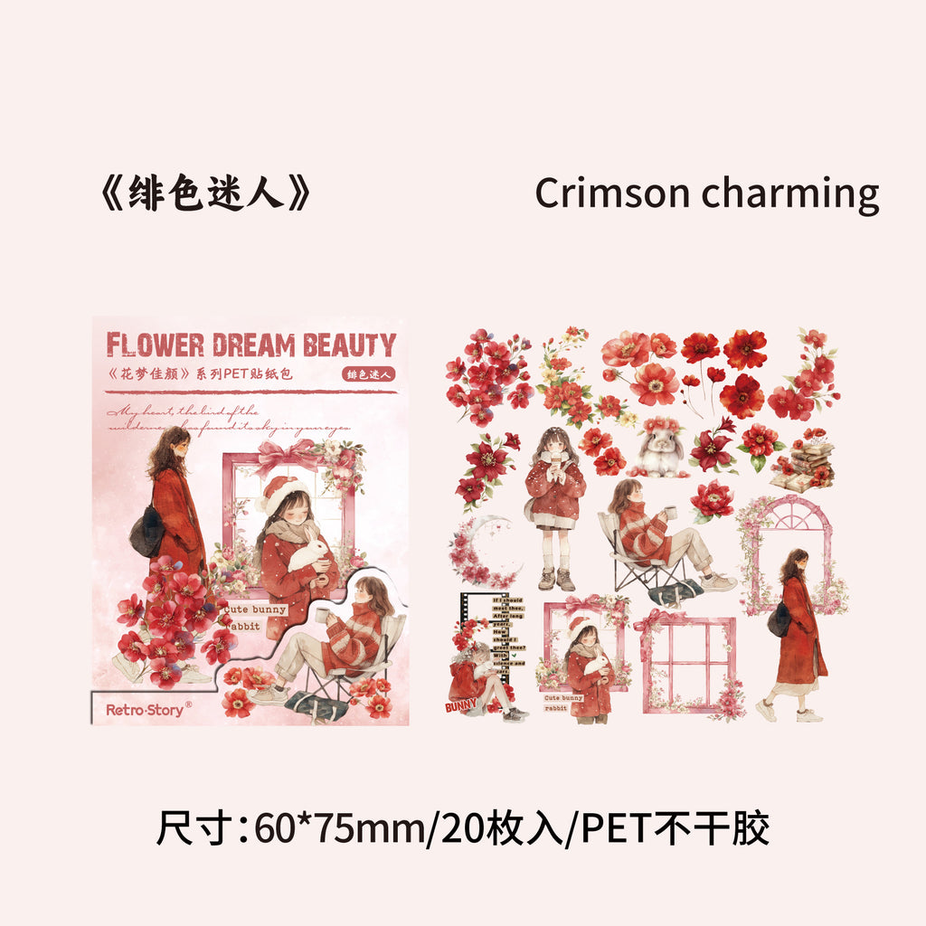 20 Pcs Life Style PET Stickers HMJY