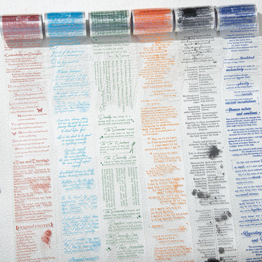 1 Roll Literature Fragments PET Tape WXYLPD