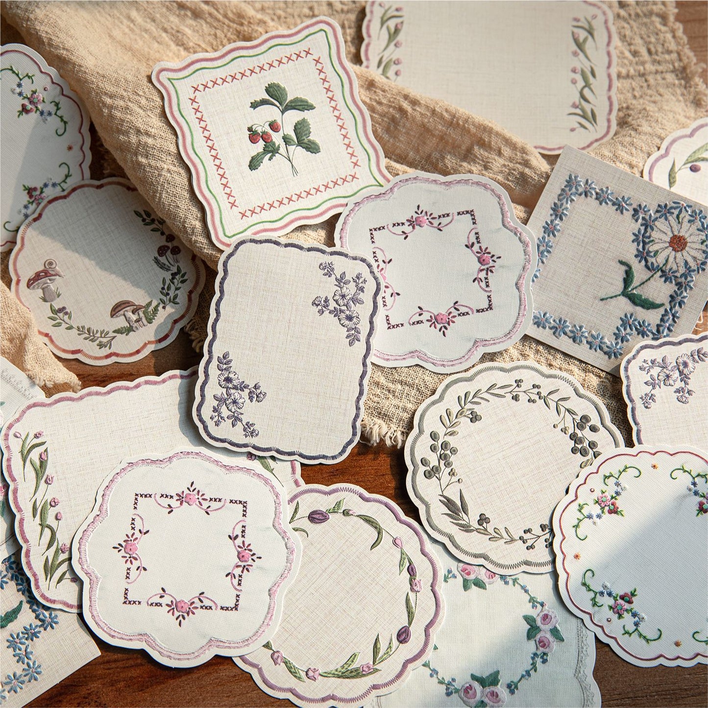 20 Pcs Vintage Embossed Notepad Paper SZBD