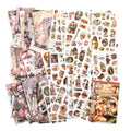 50 Pcs Vintage Scrapbook Stickers Book WDLYHY