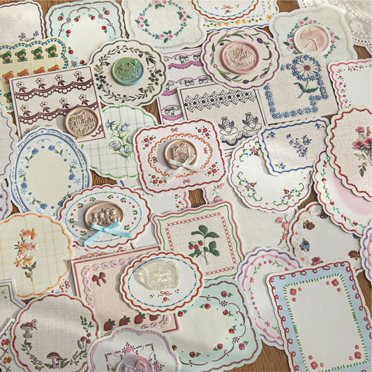 20 Pcs Vintage Embossed Notepad Paper SZBD