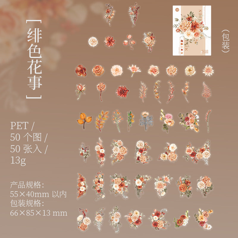 30 Pcs Mini Plants Stickers MNHY