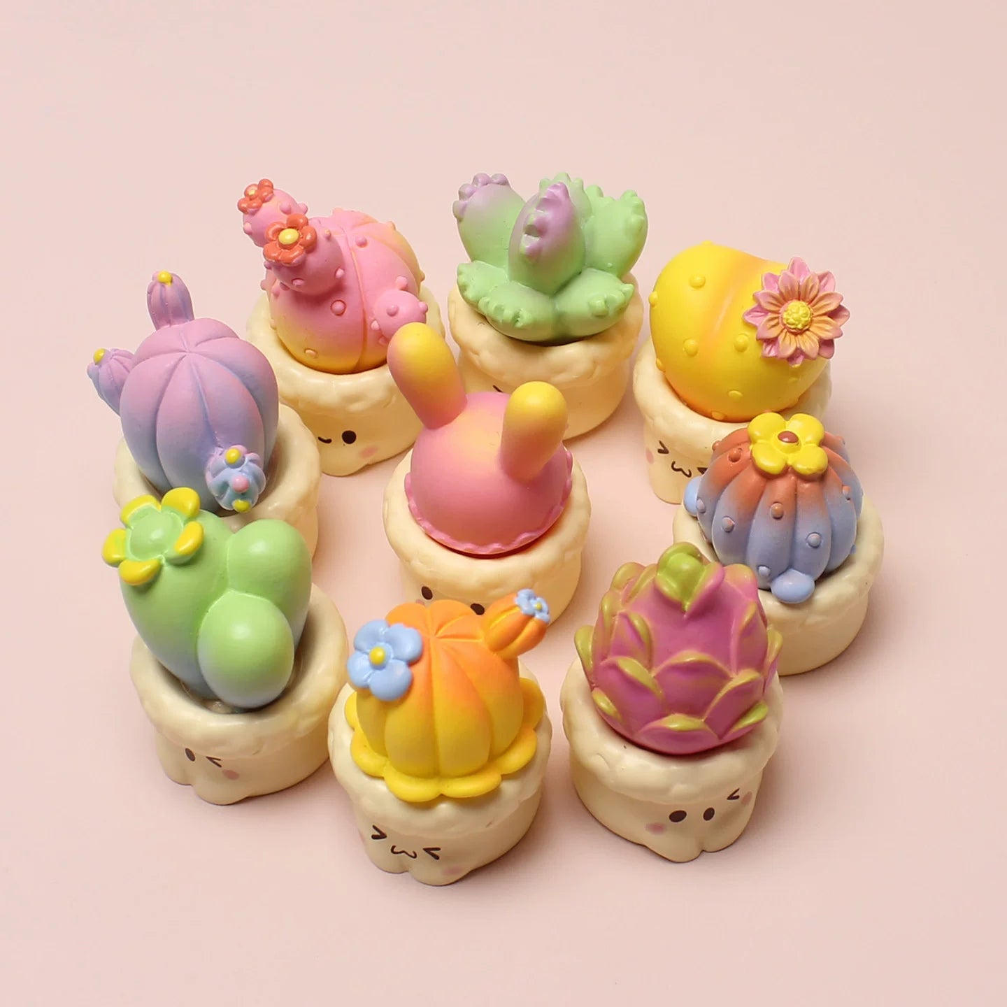 Mini Pastel Succulent Desk Buddies