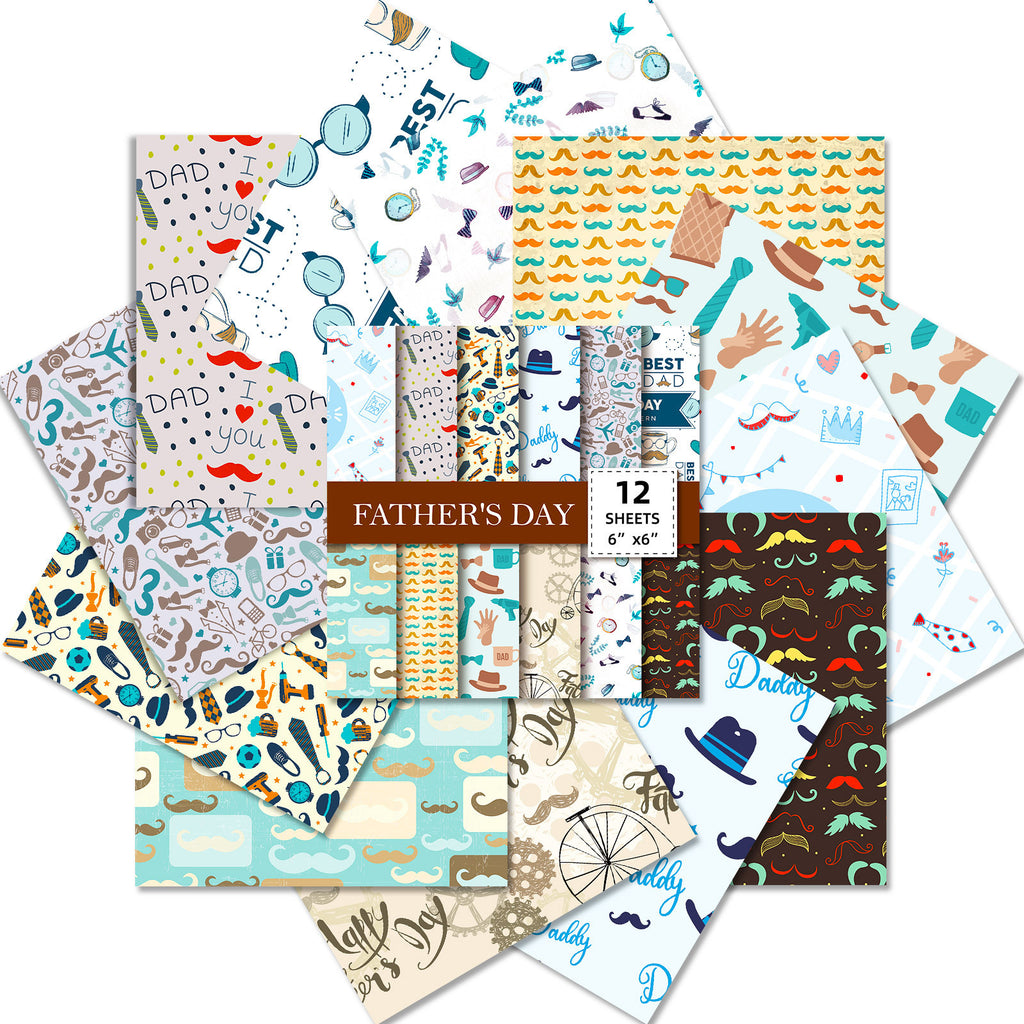 6 inch Father's Day Scrapbook Paper Pad PA796