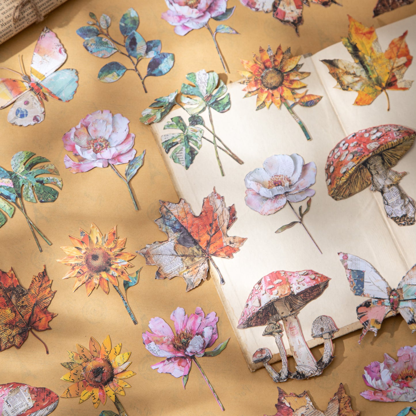 10 Pcs Paper Flower for Journal Craft ZSHF