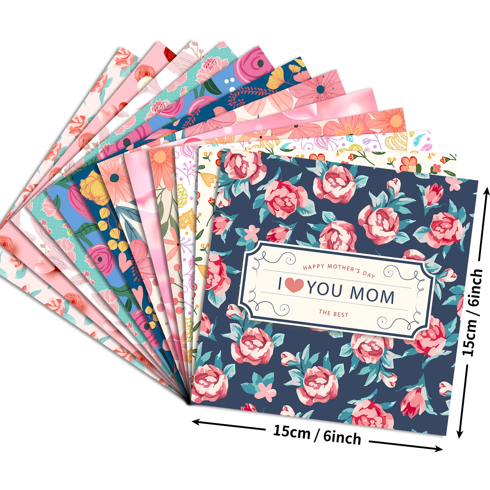 6 inch Mother's Day Scrapbook Paper Pad PA787