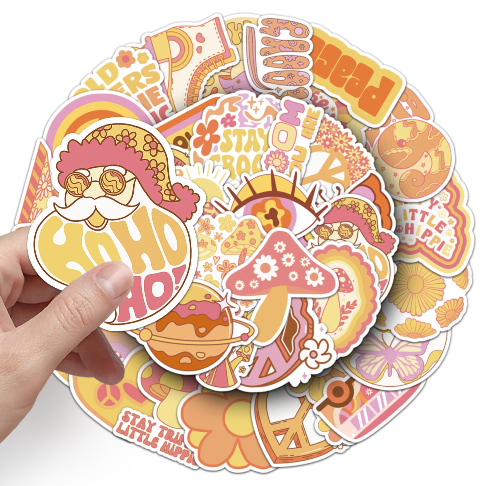 50PCS Boho Waterproof Vinyl Stickers BHO09