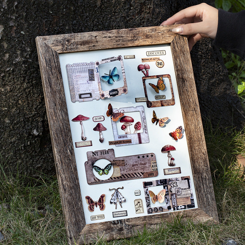19 Pcs Vintage Frame Junk Journal Stickers SGBBX