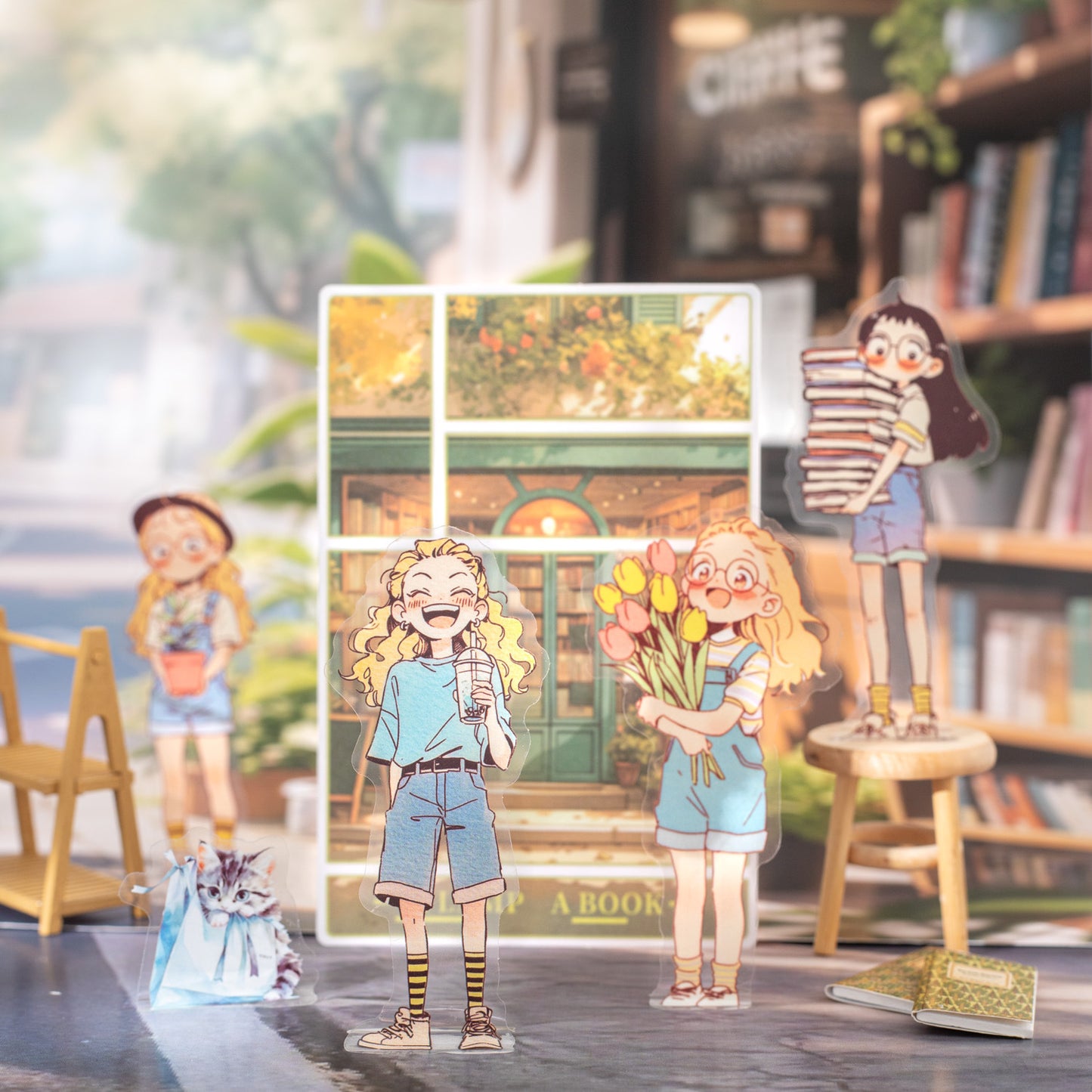 15 Pcs Childhood Daily PET Stickers XJDYT