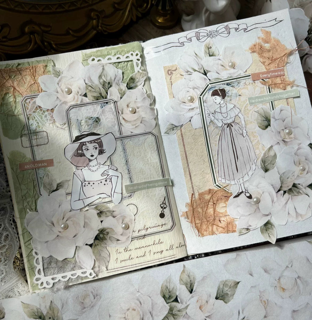 Floral Decorative Tape Rolls- Southern Gardenia