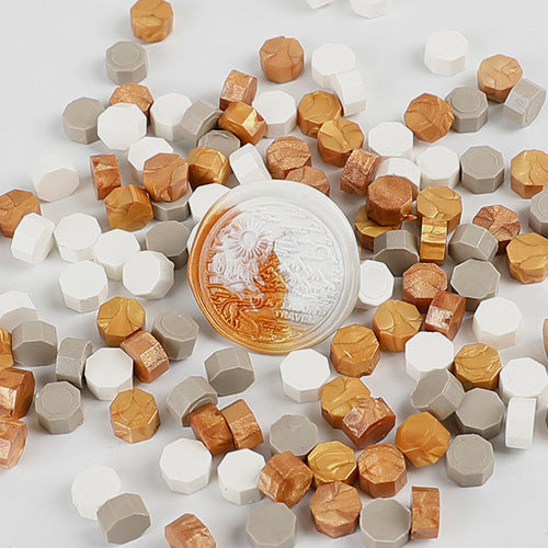 100 PCS Octagon Wax Seal Beads H06