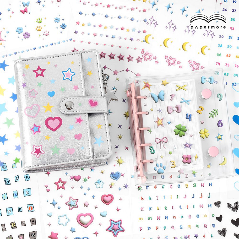 20 Sheet Cute Symbol PET Stickers Book XGDD