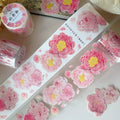 Floral Decorative Tape Rolls- Peony Blush