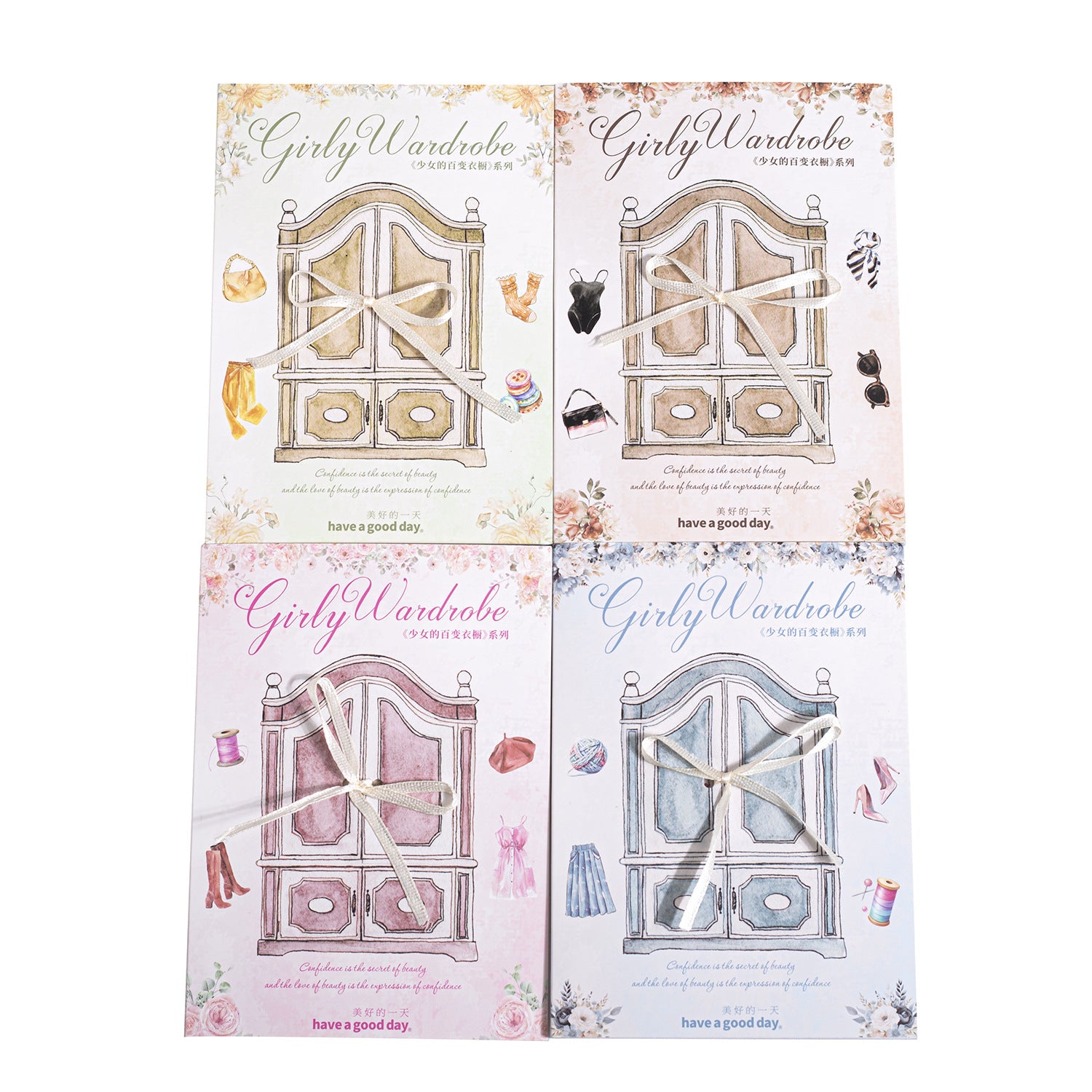 20 Sheets Fashion Cloth PET Stickers BBYC
