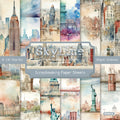 6 inch Newyork Scrapbook Paper Pad SKP455