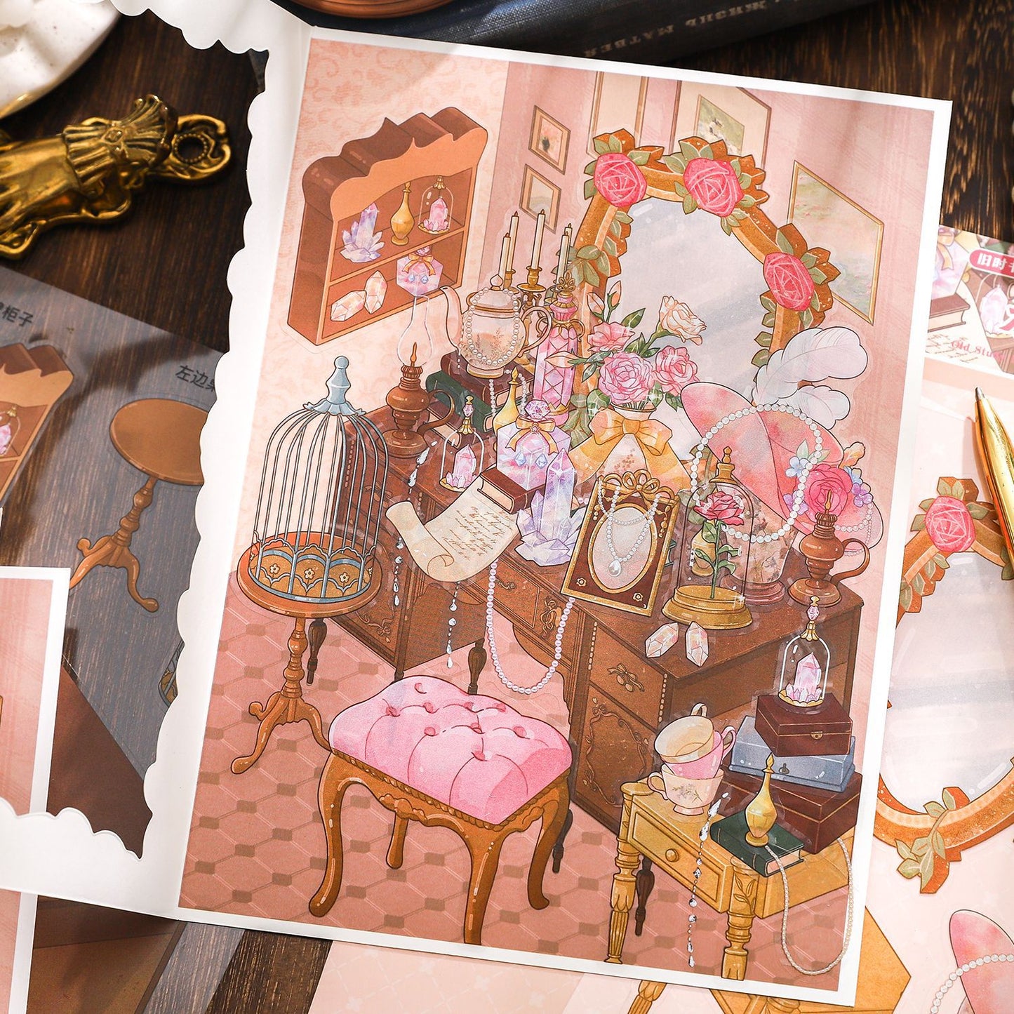 3D Dressing Table DIY Stickers Kit JSSA