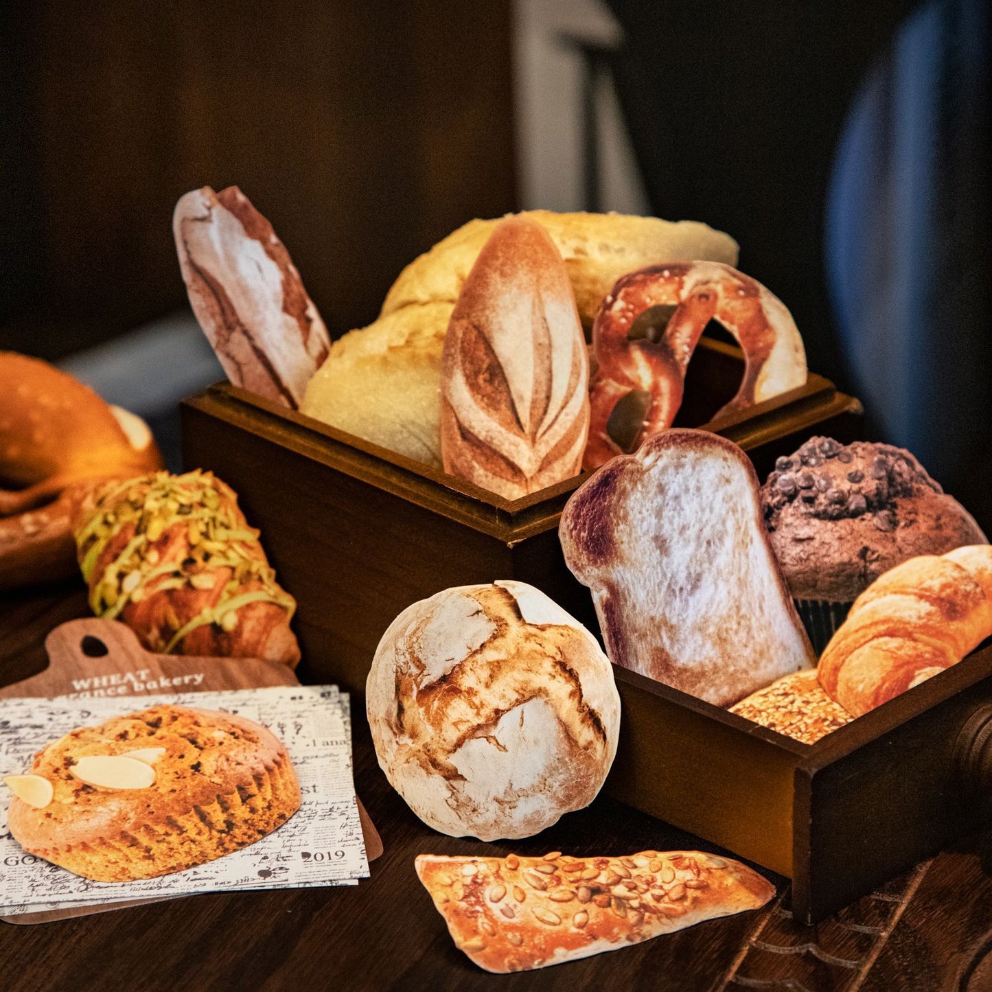 8 Pcs Baking Themed Stickers and Paper MXMBD