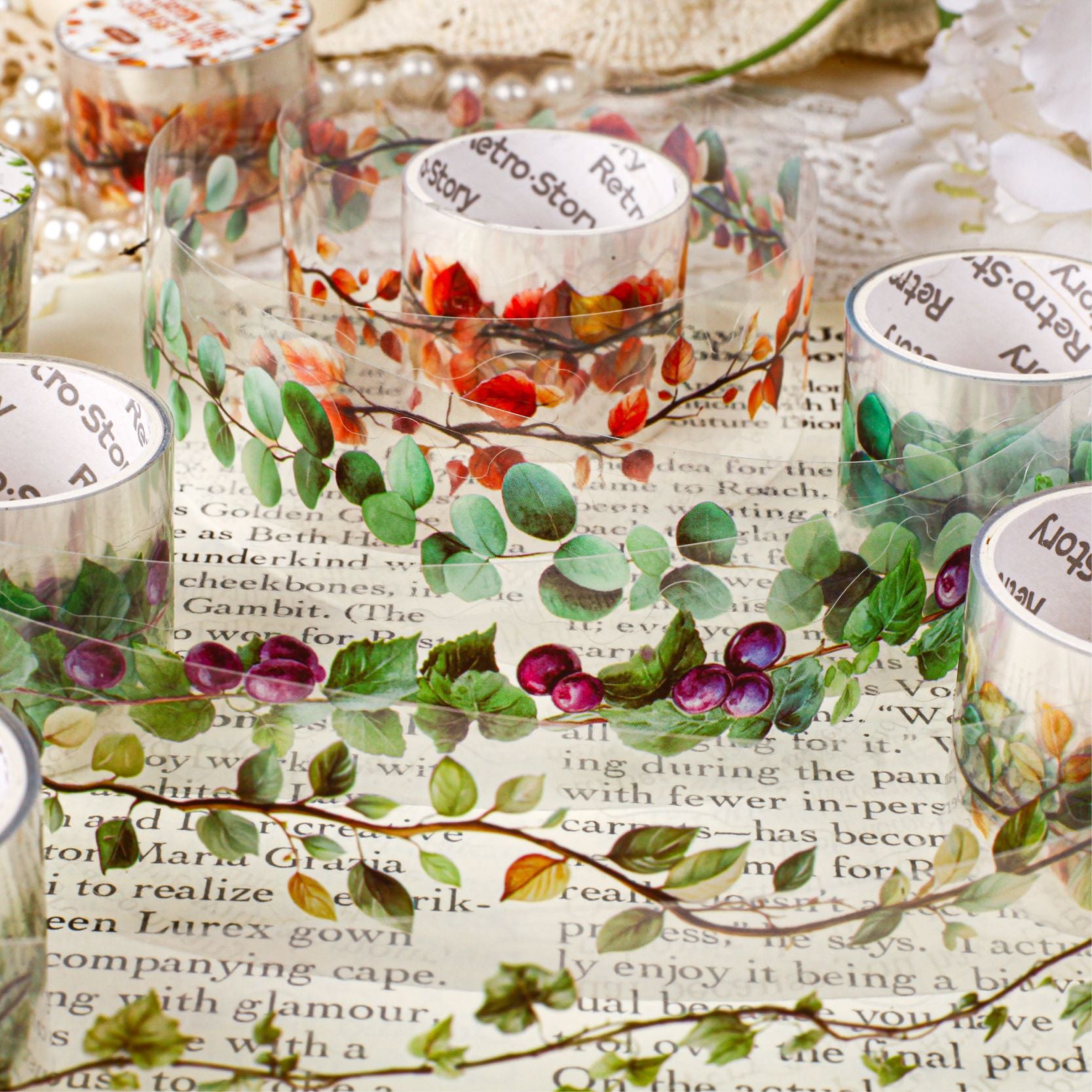 1 Roll Seasonal Wine PET Tape CMXL