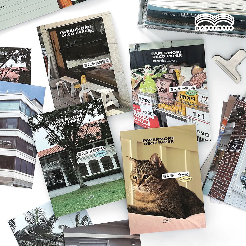 40 Pcs Aesthetic Journal Paper KRJX